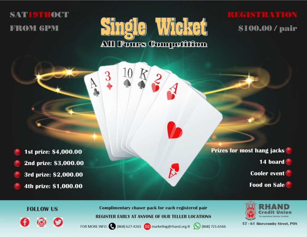 RHAND Single Wicket All Fours Flyer